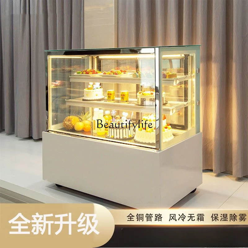 Cake Cabinet Desktop Right Angle Milk Tea Convenience Store Fruit Dessert Bar Refrigerated Display Cabinet