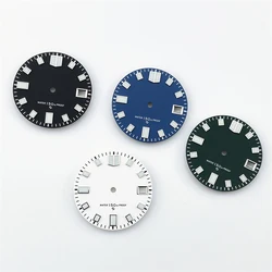 NH35A Dial 28.5mm Green Luminous Dial Mechanical Face  for NH35A/4R35 Movement Modified Watch Accessory