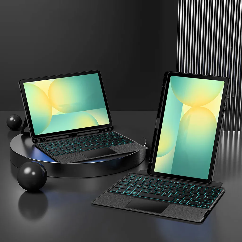Magnetic Case for Samsung Galaxy Tab S10 FE 2025 10.9 Inch X520 S10 FE Plus A9 X110 A9+ S8 S7 S9 FE+ A8 S6 Lite Backlit Cover