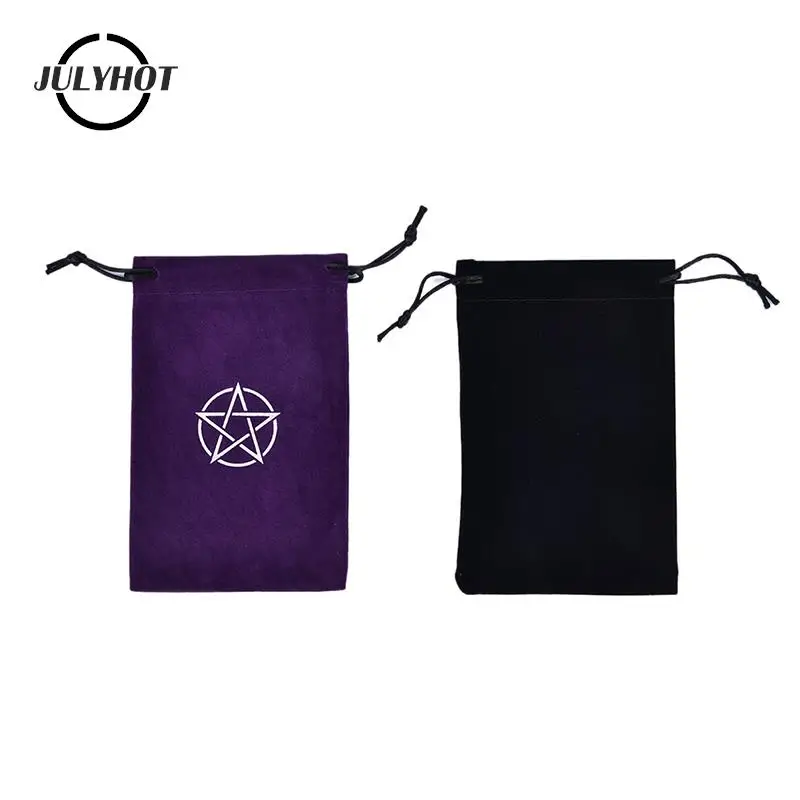 1Pc Mini Drawstring Package Board Game Tarot Storage Bag Velvet Pentagram Tarot Card Storage Bag Toy Jewelry Home