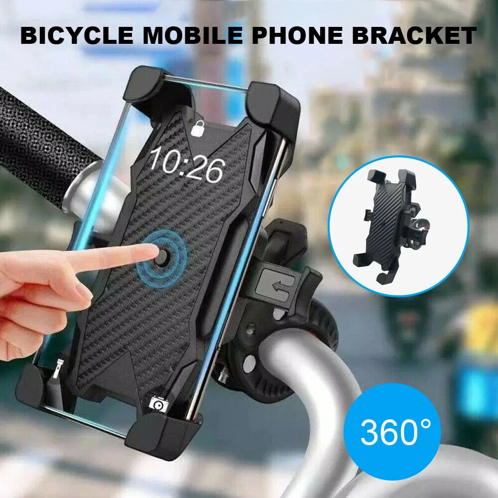 Motorcycle Bicycle Mount Handlebar Universal Mobile Phone Holder Stand Outdoor Cycling Bike SmartPhone Bracket For iPhone Xiaomi