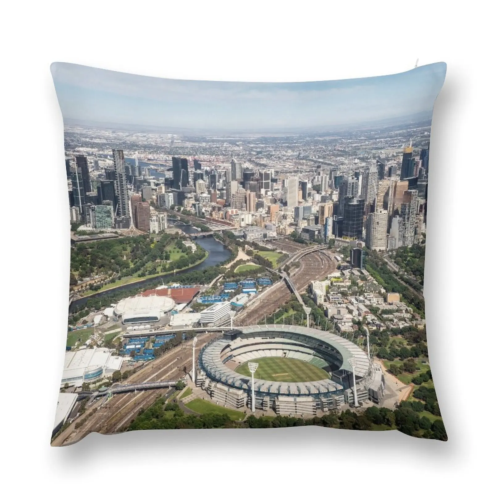 Melbourne Cityscape Throw Pillow Decorative Cushions Throw Pillow Luxury Pillow Cover