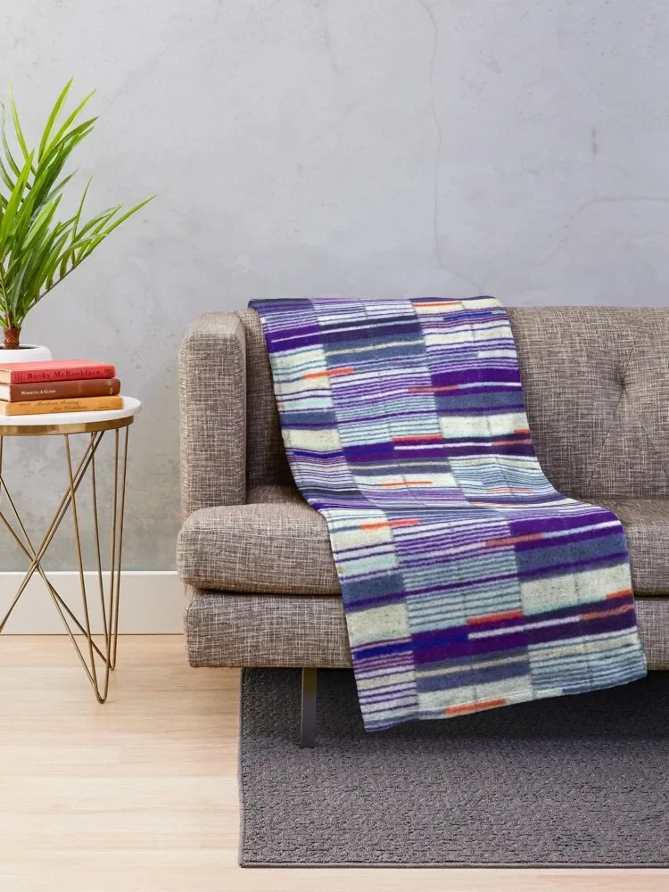 Printed Image of ELIZABETH LINE UNDERGROUND MOQUETTE SEAT COVER Throw Blanket Flannel Fleece Soft Warm Throw Blanket