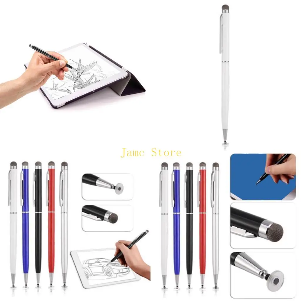

LX0B 2 in 1 Pens for Touch Screens Universal Fine Point Active Pen Pencil for Precise Writing / Drawing