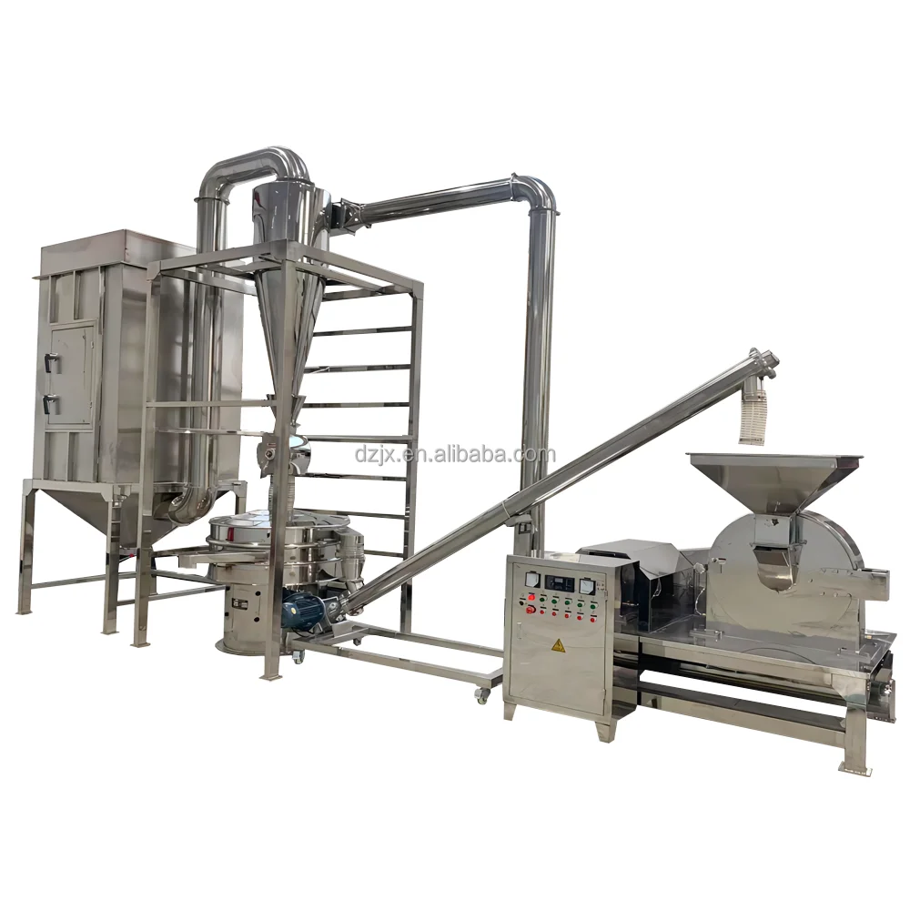 DZJX Food Processing spice moringa leaf hammer mill turmeric spice grinder kava milling green tea leaf grinding machine