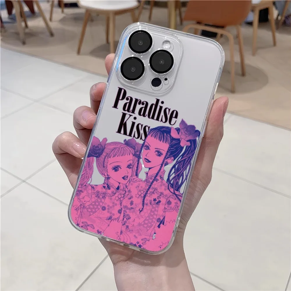 Paradise Kiss Manga  Phone Case For iPhone 11 12 Mini 13 14 15 Pro XS Max X 8 Plus SE XR Transparent Shell