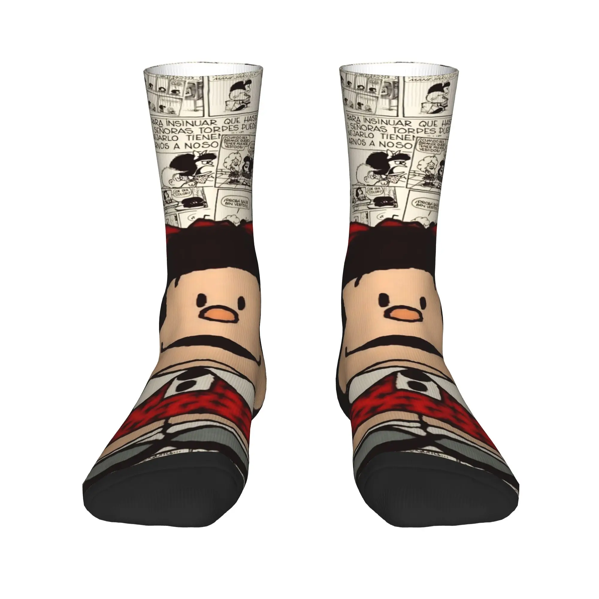 Mafallas الكرتون الجوارب القوطية جوارب النساء الرجال مريحة في الهواء الطلق الجوارب الخريف مخصص المضادة للانزلاق الجوارب