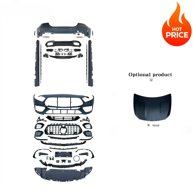 

19-24 A-Class W177 Sedan A45s Body Kit - Front/Rear Bumpers, Grille & Side Skirts | Limited Offer