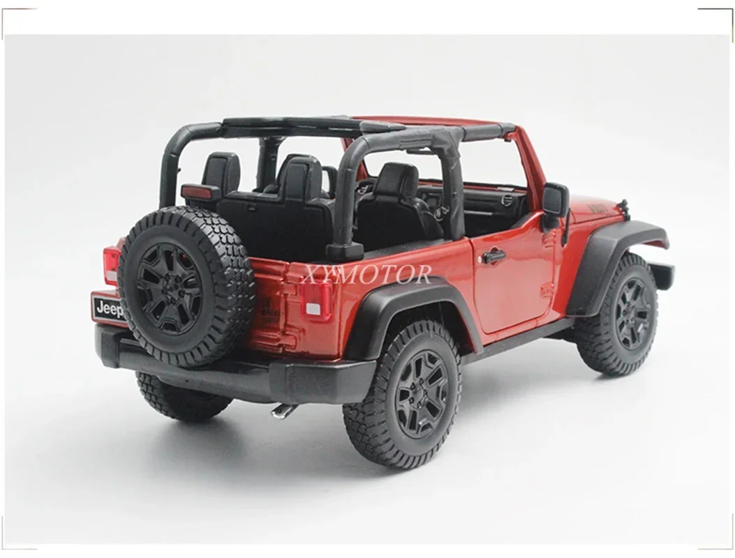 Maisto 1/18 For Jeep Wrangler Wellys Metal Diecast Model Car Kids Toys Gifts For Collection Orange/White/Black/Red/Yellow