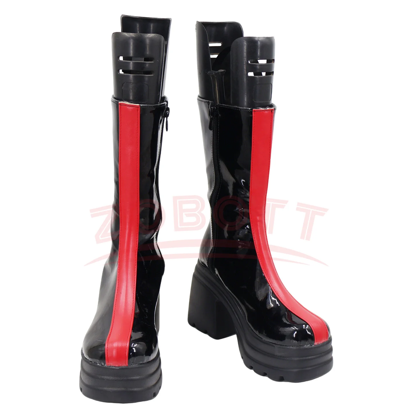 Anime KPop Demon Hunters Rumi Cosplay Shoes Stage Performance Black Boots Women Girls Halloween Party Role Play Platform Shoes