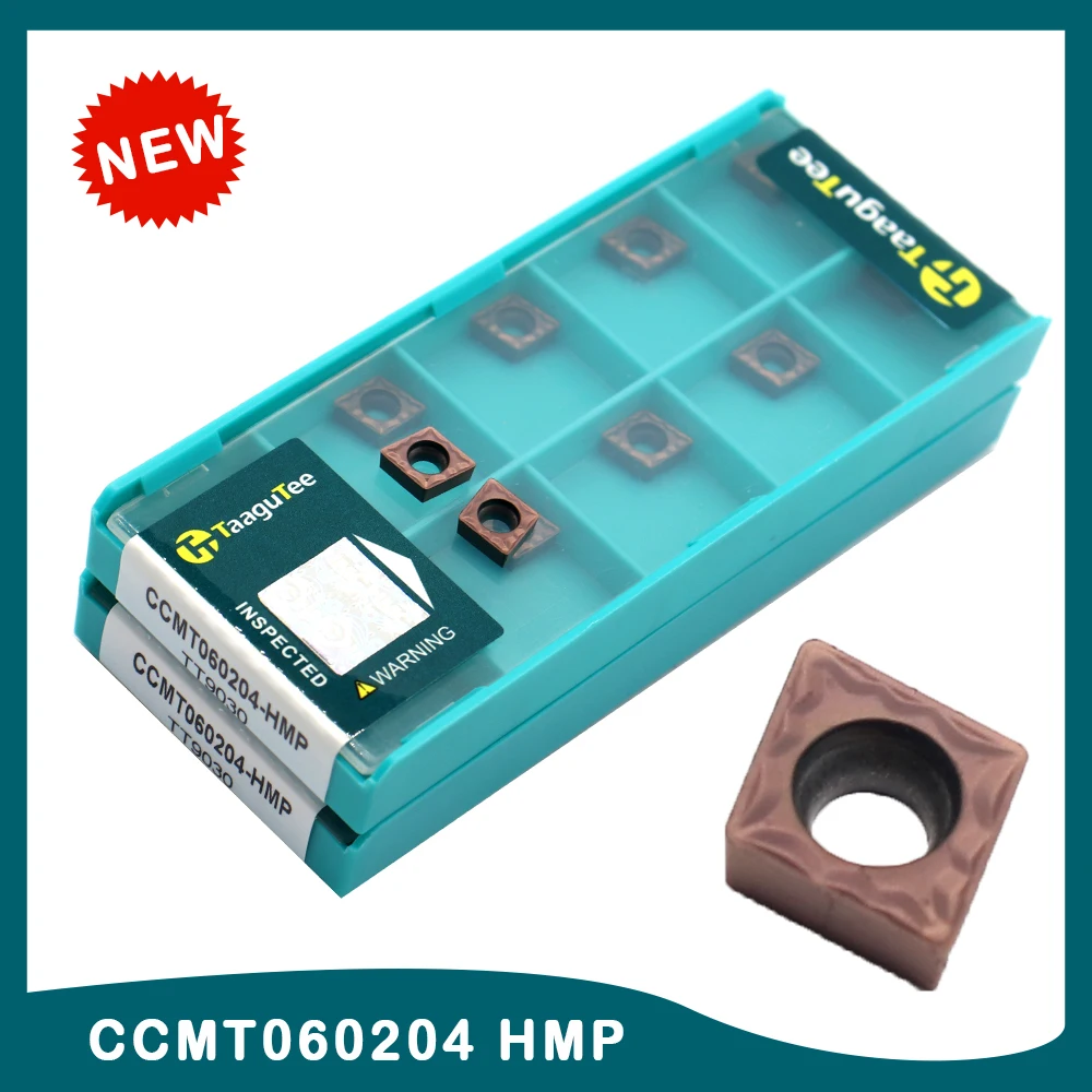 Hmp Tt1125 Carbide Lâmina Ccmt 060204 Ferramenta de Torneamento Interno Ferramentas de Metal para Aço Inoxidável Alta Qualidade Ccmt060204