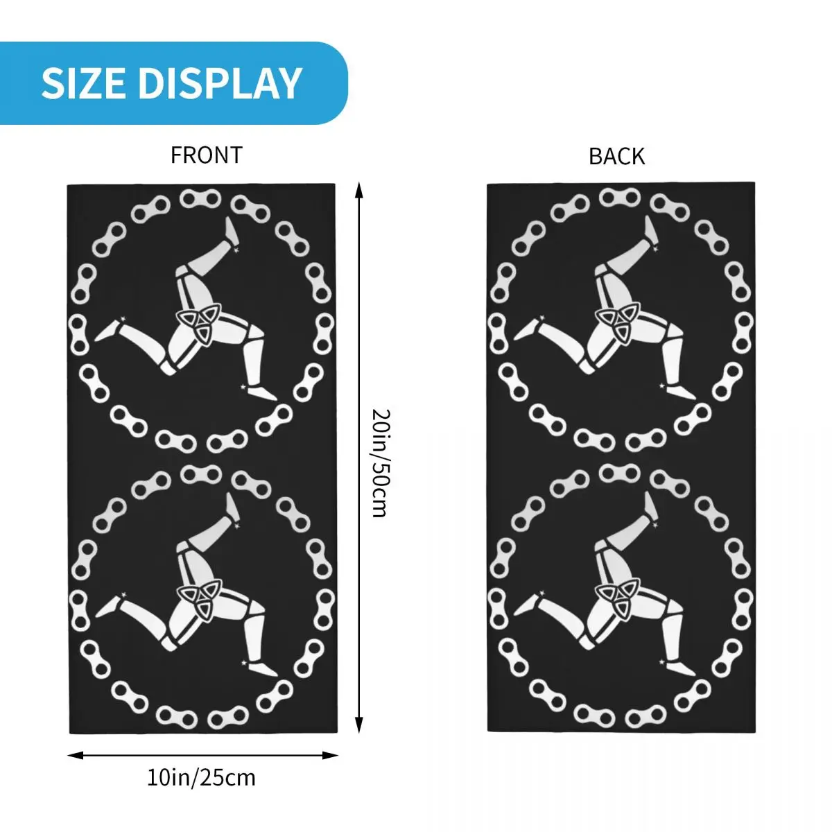 Isle Of Man TT Racing Motorcycle Bandana Neck Gaiter Printed Mask Scarf Multi-use Balaclava Running Unisex Adult All Season