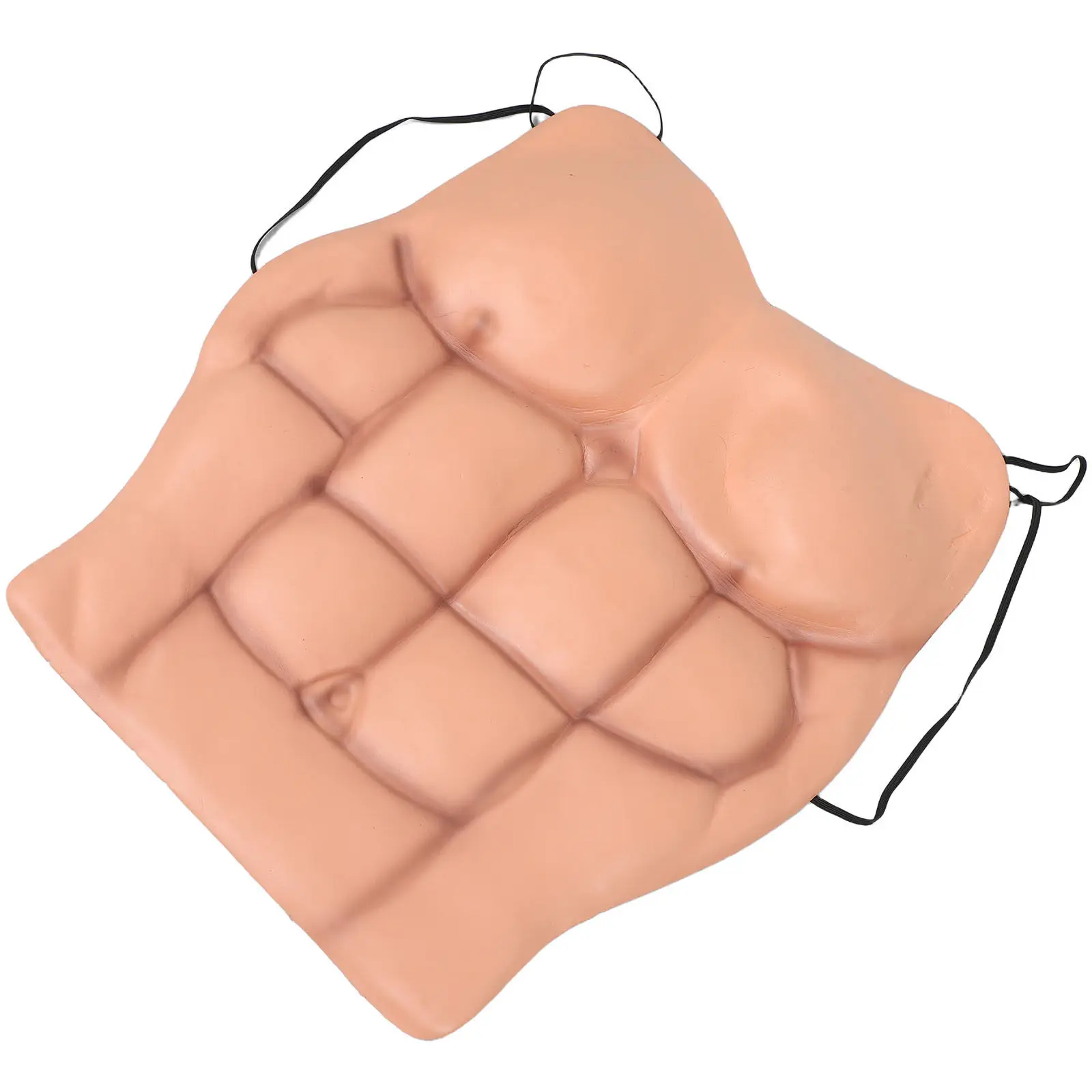 

Fake Muscle Prop Chest for Men Realistic Lifelike Muscle Structure Natural Smooth Lines Easy on Off Cosplay Costume Party