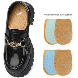 New Cow Leather Heel Pad For Shoes Men Women Latex Shock-absorbing Sports Heel Pad High Heels Wear-resistant Shoes Pad Insoles