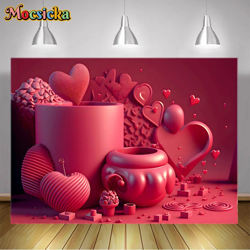 خلفية تصوير قلب الحب للأطفال ، التصوير الفوتوغرافي تحت عنوان عيد الحب ، قلب حب أحمر ، خلفية صورة صورة ، دعامة فوتوبوث