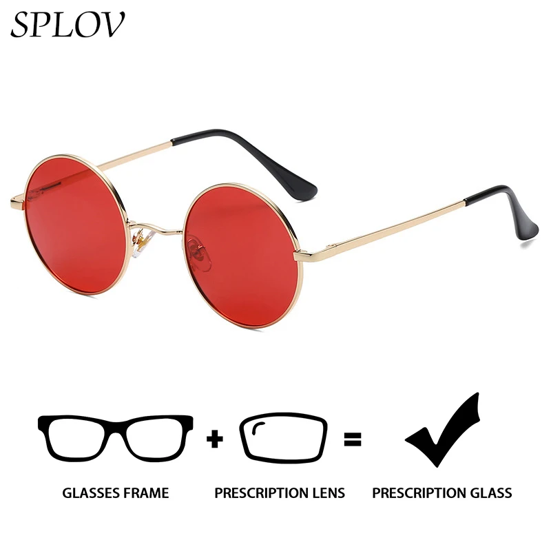 

SPLOV Professional Prescription Sunglasses Circular Frame Professional Customized Polarized Myopia/prescription Glasses