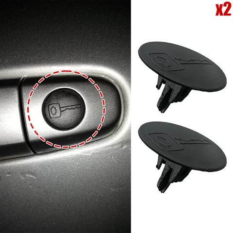 2 шт. для Chevrolet Lacetti SW, автоматический дверной замок, задняя дверь, отверстие для ключа, крышка, зажим, защитная застежка, черный