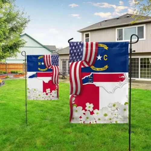 North Carolina Dogwood Flower Double-Sided Garden Flag ZZU WWL IIC