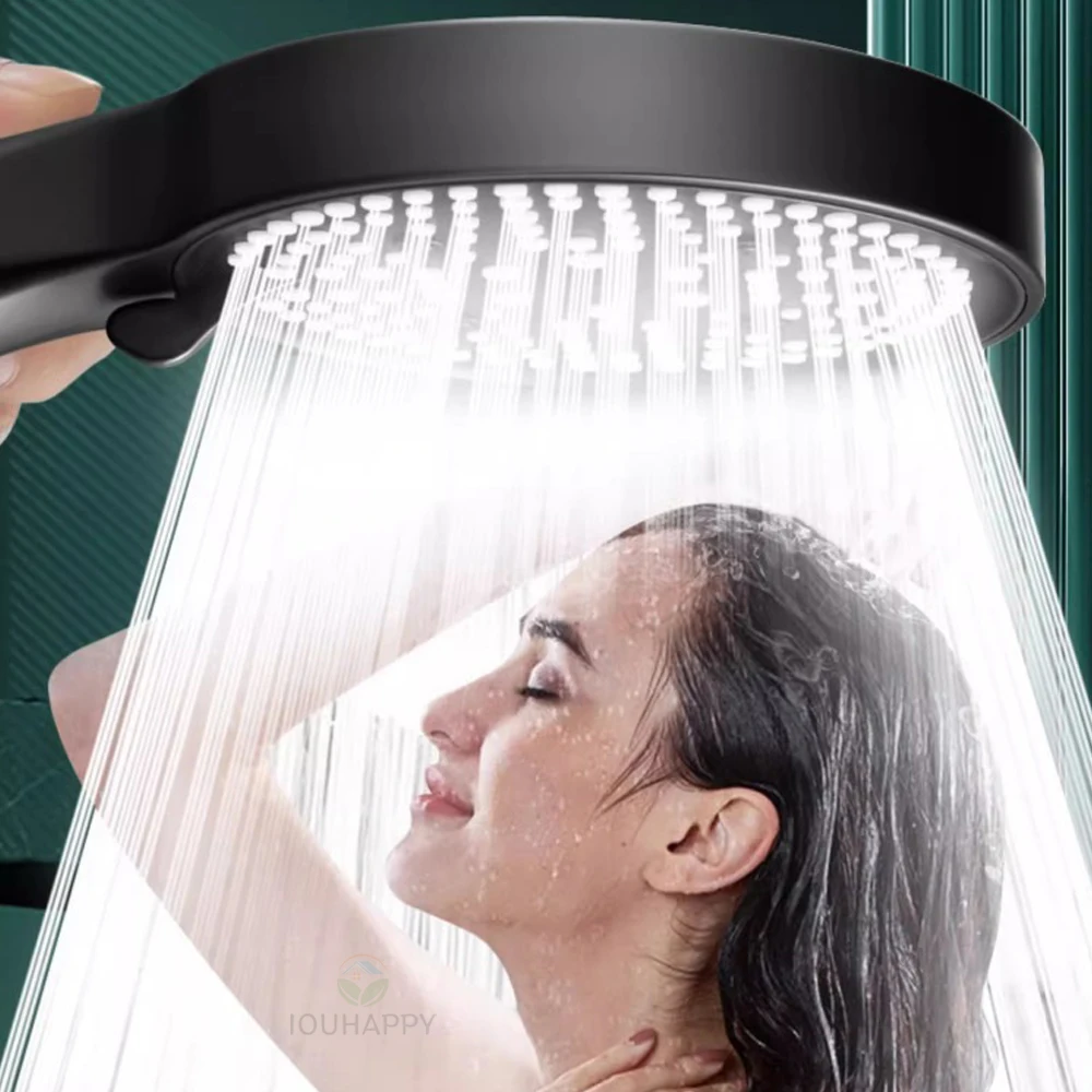 Hochdruck-Duschkopf-Set, wassersparend, Regenspray, handgehalten, 6 Strahlmodi, Duschkopf mit Schlauch, Badezimmer-Zubehör – Detail 8