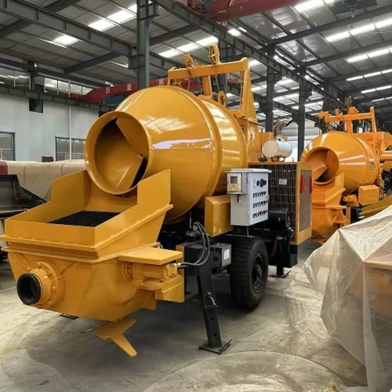 Customized Hot Sale Mixing Concrete Diesel Concrete Mixer With Pump Factory Supplied Mini Concrete Mixer And Pump For Civil Cons