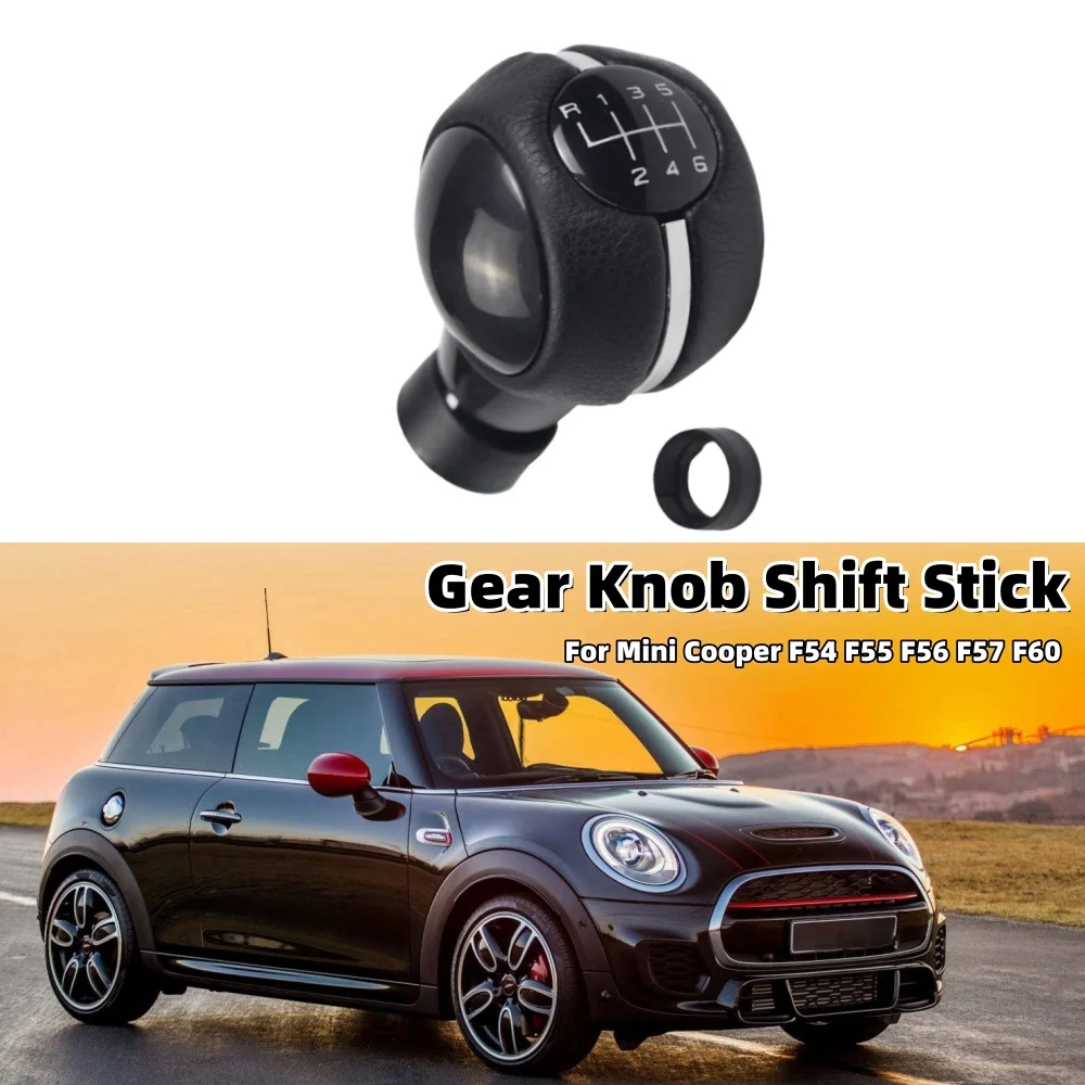

Gear Knob Shift Stick Replacement 6 Speeds Pu Leather Car Interior Gear Shift Knob Parts For Mini Cooper F54 F55 F56 F57 F60