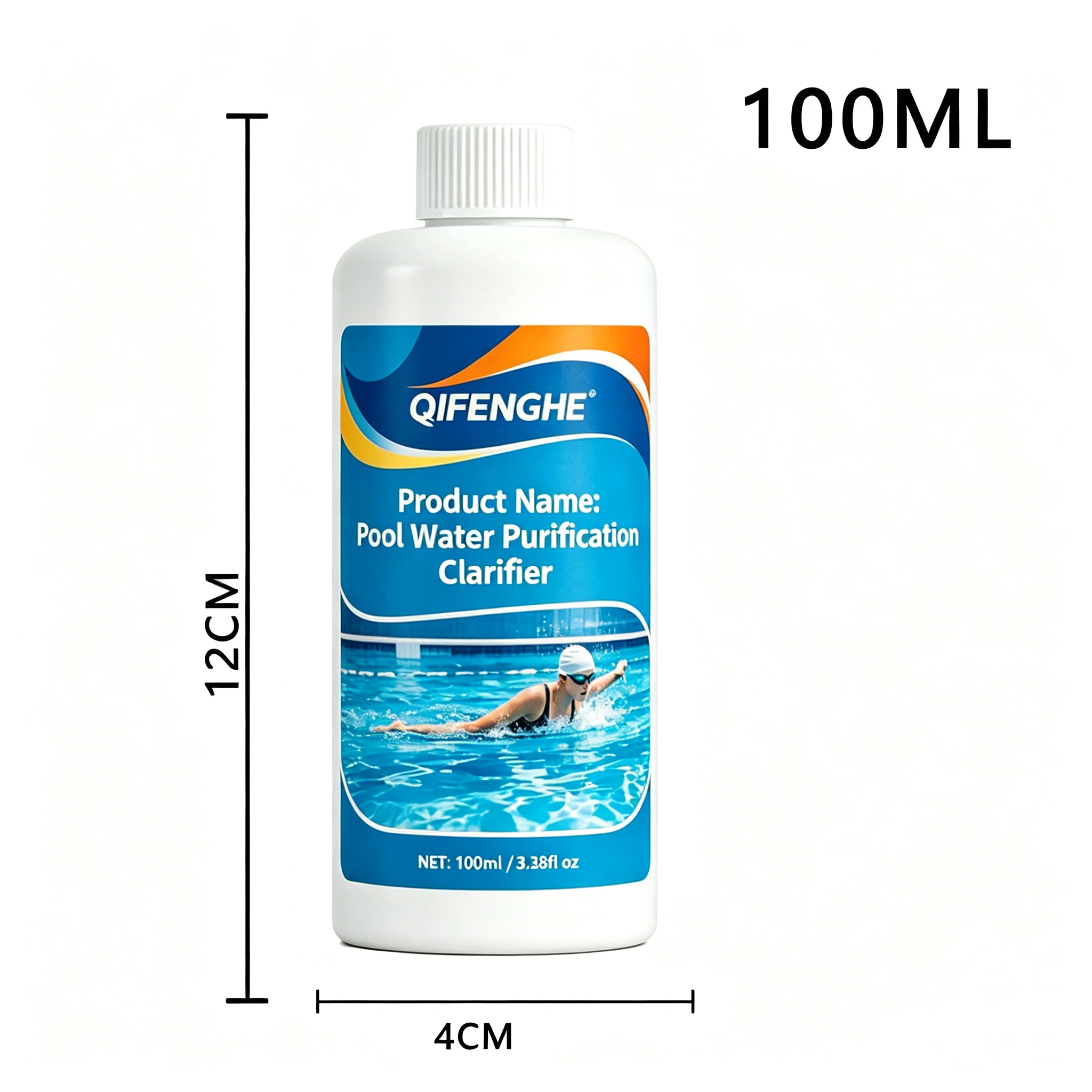 QIFENGHE Pool-Wasserklärer 100ml, Schnelle Klärung von Trübwasser, Leistungsstarke Sedimentabscheidung, Wiederherstellung von Kristallklarem Wasser – Detail 1