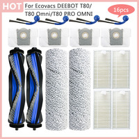 Replacements T80 Accessories For Ecovacs DEEBOT T80 Omni T80 PRO OMNI Robot Vacuum Cleaner Main side brush Hepa Filter Rag Parts