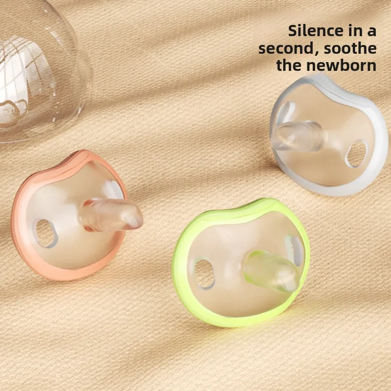 

Соска для новорожденных из пищевого мягкого силикона, Mimics Mother's Milk, против колиски, легко чистится, необходимая для сна ребенка