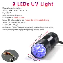 UV LED Lamp for Fly Tying Fishing Tackle #2