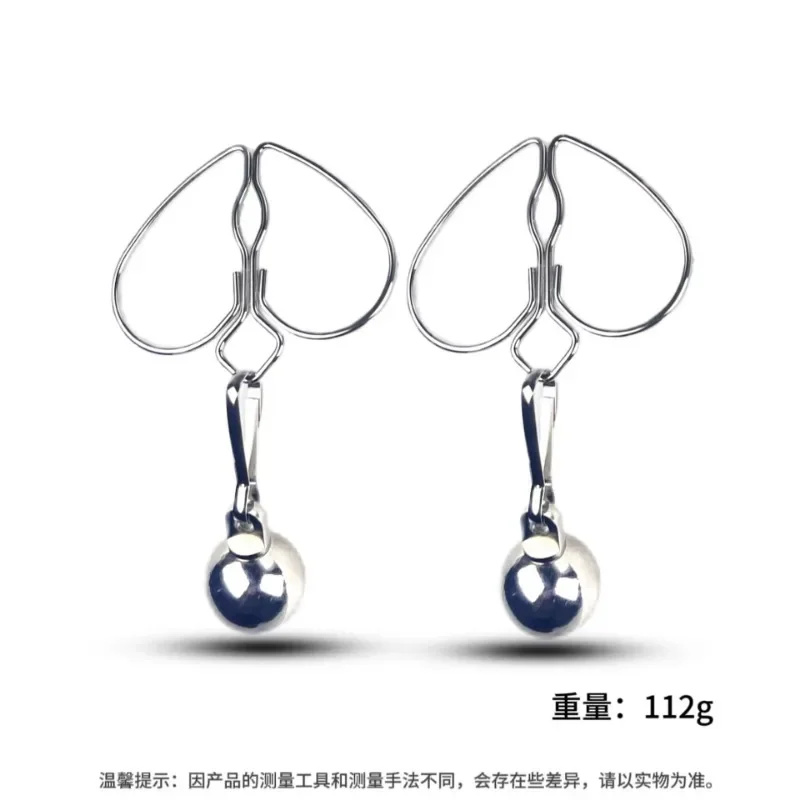 مشابك حلمات من الفولاذ المقاوم للصدأ للأزواج ، دلاية الثدي ، الوزن ، تحفيز الثدي ، مشابك الحلمات ، ألعاب جنسية للمزاج للبالغين ، لعبة المتعة