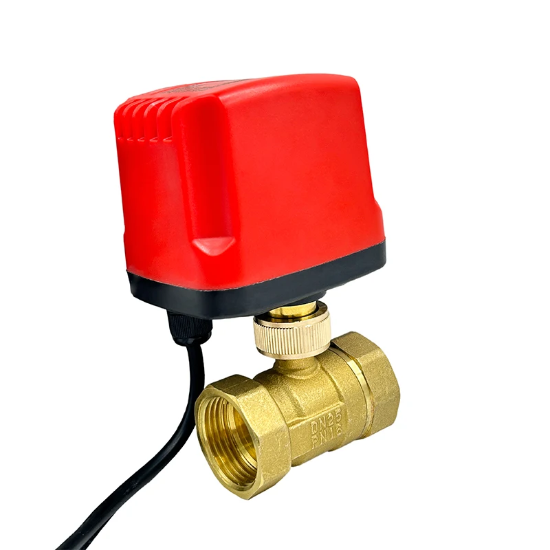 

1/2" 3/4" 1" 2" Electric Ball Valve Brass Thread Electric Ball Valve IP65 Waterpoof Motorized Ball Valve Three Wire Or Two Wire