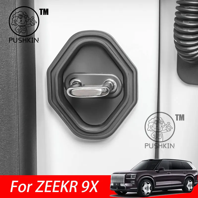 

For ZEEKR 9X 2025 2026 Car Silicone Door Lock Protective Cover Anti-Collision Shock Absorbing Pad Accessories