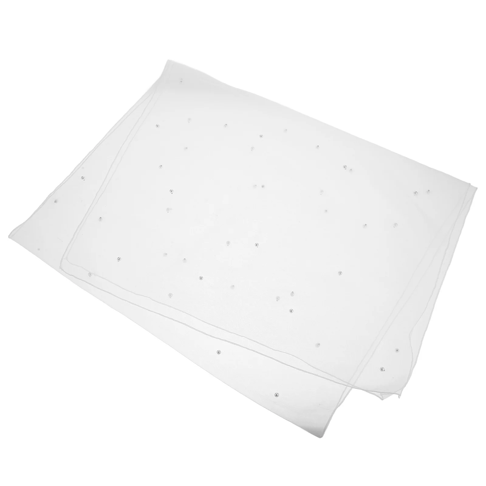 

Elegant Bridal Wedding Shawl Pearl Mesh Veil Sun Protection Bridal Bridesmaids Shoulder Wraps Wedding Shawl Shoulder Veils