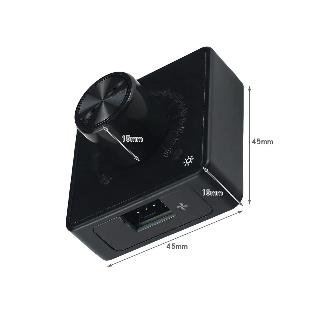 Angitu PWM 4Pin PWM Fan Governor Speed Controller PD QC Fast Charging TYPE-C Power Supply DIY Watercooling Cooler Fan Hub