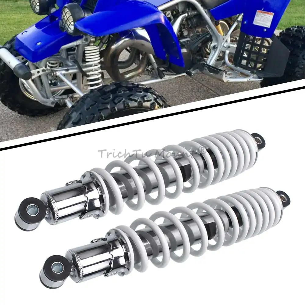 Для Yamaha Banshee 350 YFZ350LE ограниченная серия 2004 ATV воздушные передние воздушные передние амортизаторы 370 мм белые регулируемые аксессуары Для Yamaha Banshee 350 YFZ350LE ограниченная серия 2004 ATV воздушные передние воздушные передние амортизаторы 370 мм белые регулируемые аксессуары