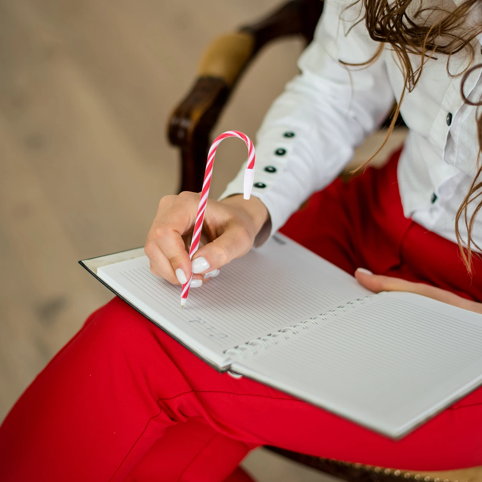 

6 шт. креативные рождественские ручки разных цветов легкие ручки для письма для студентов праздничные украшения детские канцелярские принадлежности