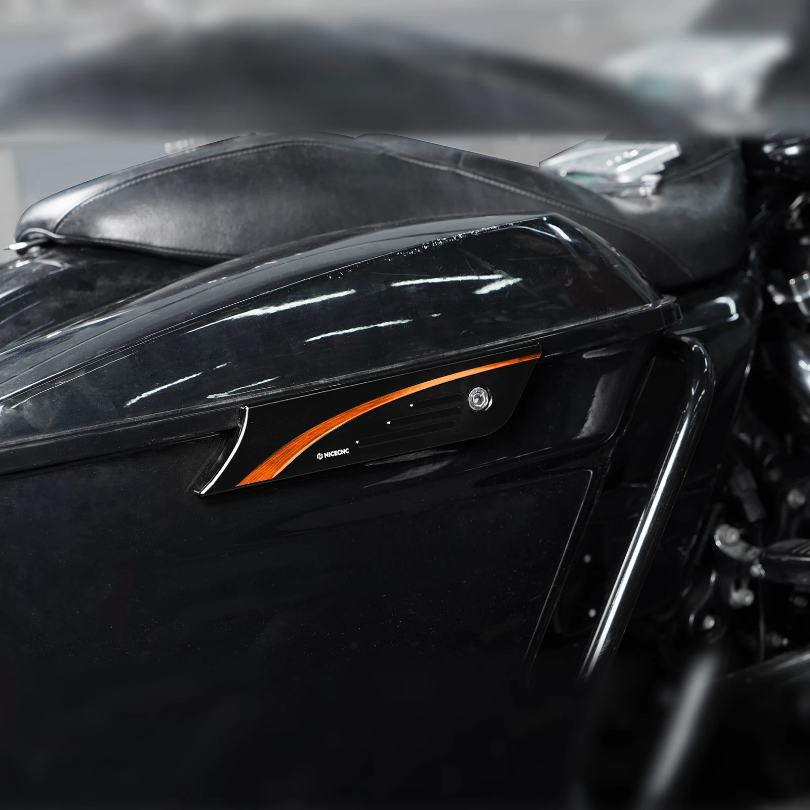 Motorcycle Saddlebag Latch Covers for harley Road Glide	FLTRX 2015-2023 Street Glide FLHX 2014-2023 Road King FLHR 2014-2022