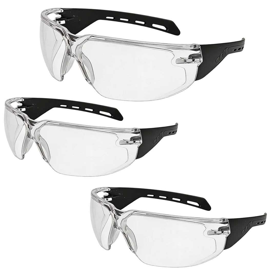 

3PCS Unisex Protective Glasses, ANSI Z87.1 Impact-Resistant Standard, Suitable for Work, Laboratory & Construction Environments