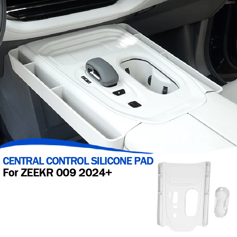 

Для ZEEKR 009 2022-2025 консоль панель переключения передач защитный чехол силиконовый коврик для беспроводной зарядки коврик для чашки автомобильные аксессуары