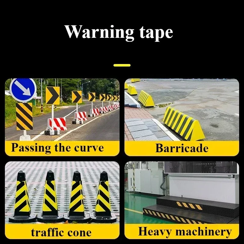 Car Reflective Tape Waterproof Tape Self-Adhesive Safety Warning Sticker for Truck Ground Reflective Safety Stickers Glow Tape