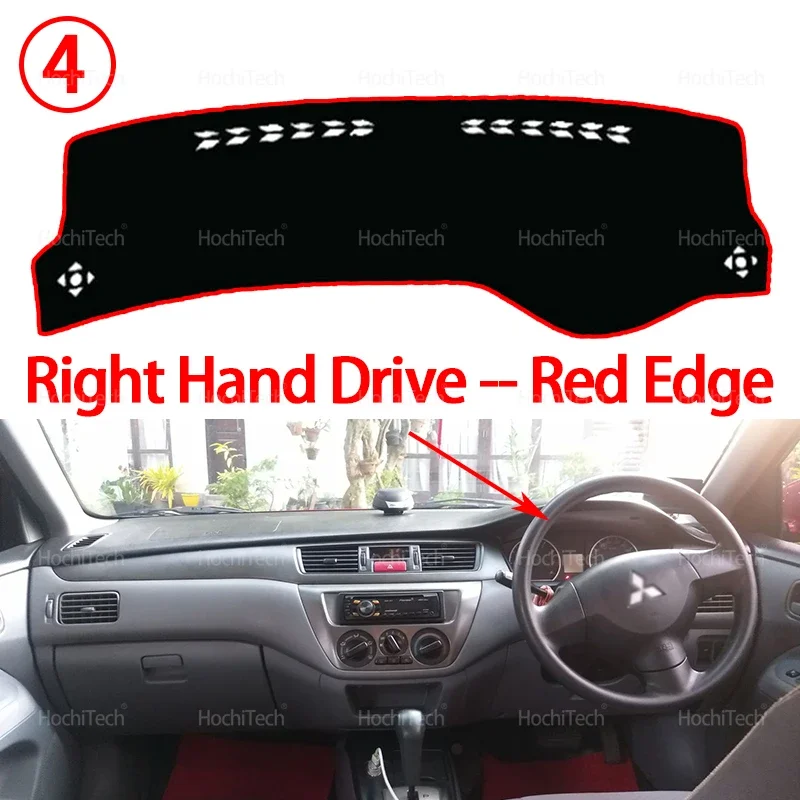 Armaturenbrett Abdeckung Bord Anti-Rutsch-Matte Schützen Pad Auto Sonnenschirm Teppich Teppich Für Mitsubishi Lancer 9 GLX Neunte Generation 2008-2020 – Detail 10