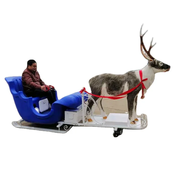 Electric Deer Drag Snow Sleigh