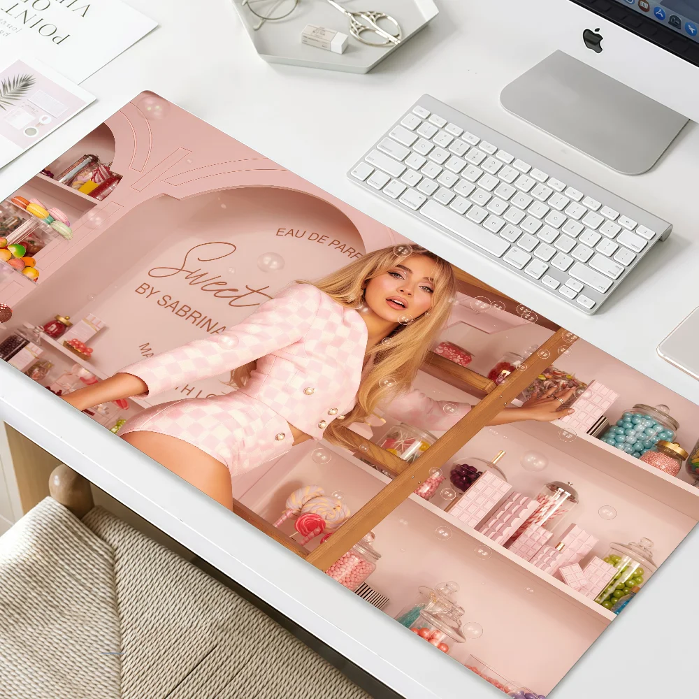 Mouse Pad MousePad Non-slip Lockedge Office Student Gaming C-Carpenter Singer Thickened S-Sabrina Large Writing Pad Cushion