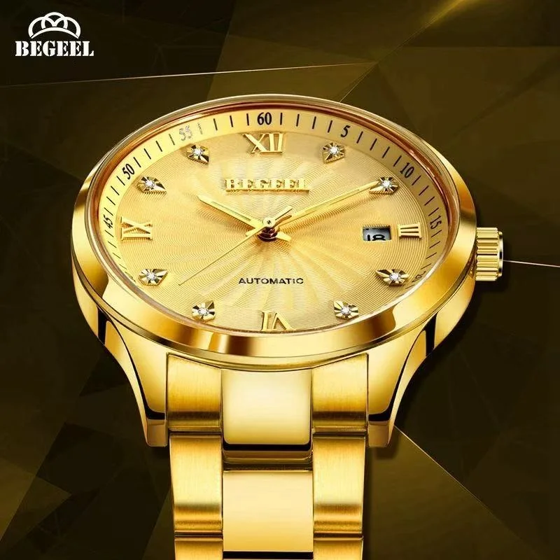 Relojes BEGEEL para hombre, relojes mecánicos, relojes mecánicos completamente automáticos, relojes mecánicos para caballero, relojes luminosos para hombre