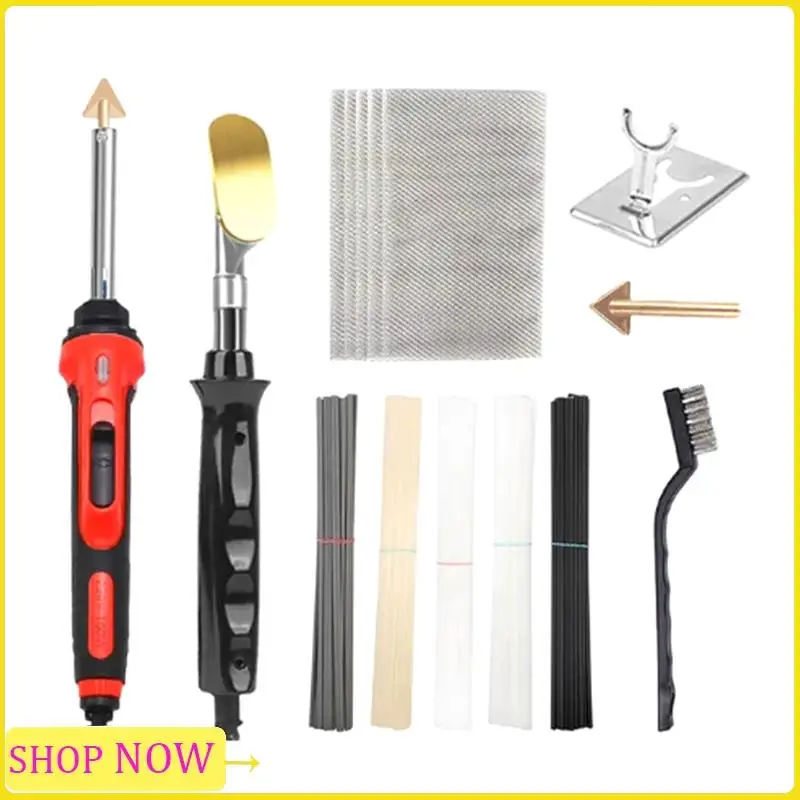 خاص 220 فولت تنعيم الحديد لإصلاح مصد السيارة الساخن دباسة الحديد من آلة لحام البلاستيك الكراك أحذية من الجلد الاتحاد الأوروبي التوصيل