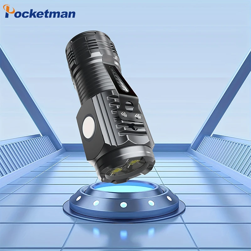 LED Flashlight USB Rechargeable Flashlights with Built-in Li-ion Battery 3-Mode Bright Light Mini And Portable Outdoor Torch