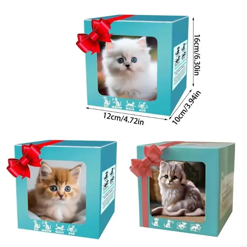 Inteligentny futrzany robot-kot Lalka z chodzącym, szczekającym ogonem i machającym ogonem, symulującym ruch dla pocieszającego