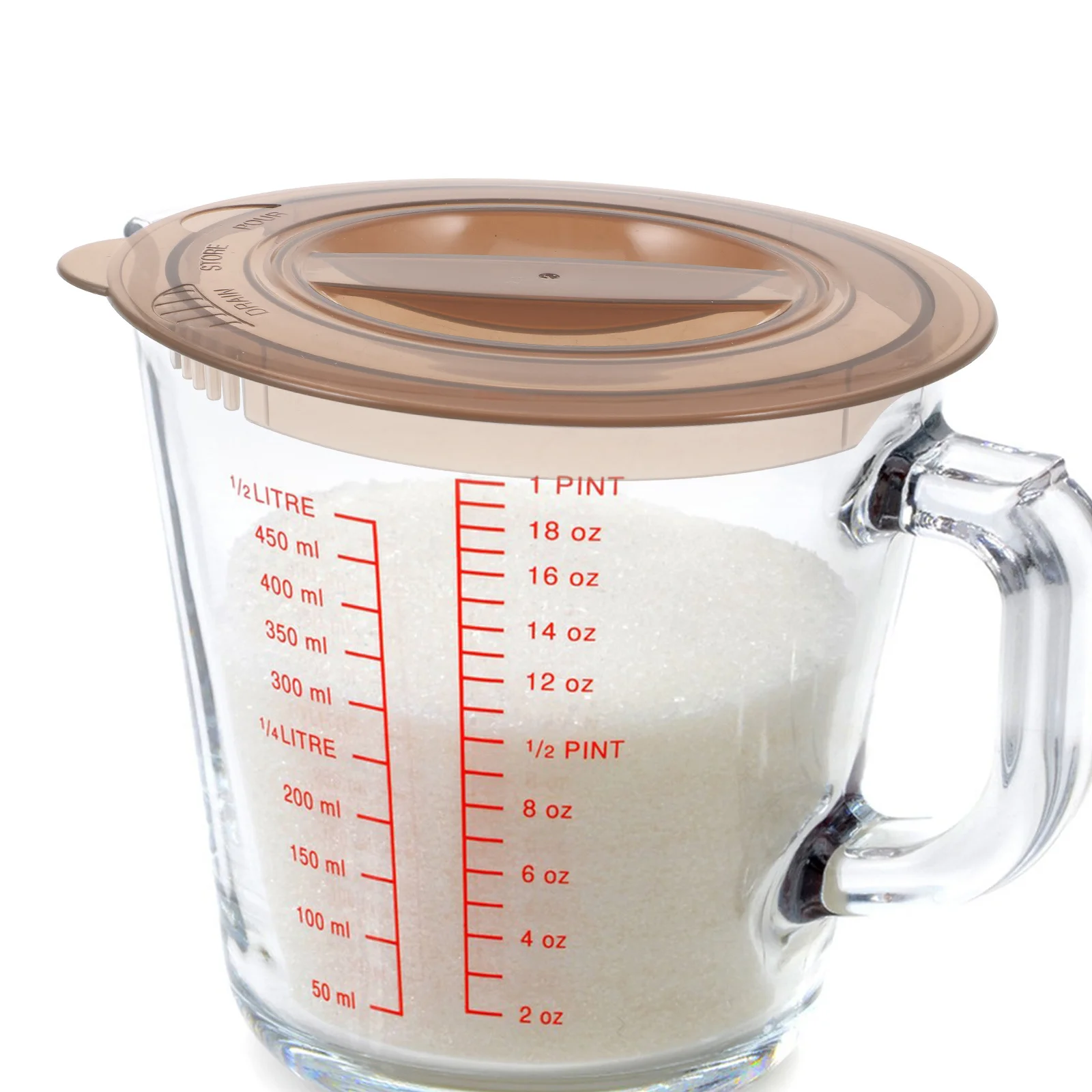 

Measuring Cup Lid Plastic Replaceable Cover For Measuring Glass Cup Dust Protection Secure Fit Baking Kitchen Tool