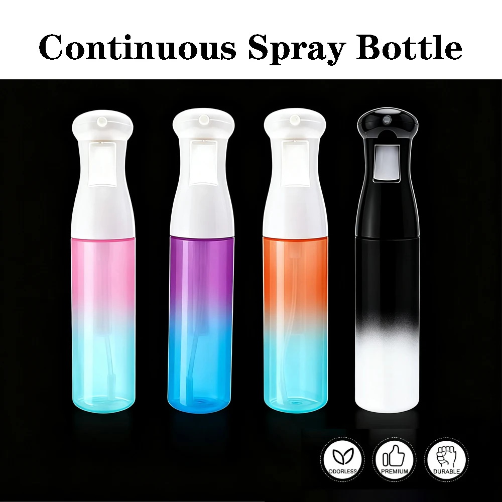 300ml Rooster Head Colored Continuous Spray Bottle Alcohol Disinfection Hairdressing Fine Mist Air Pressure Spray Bottle