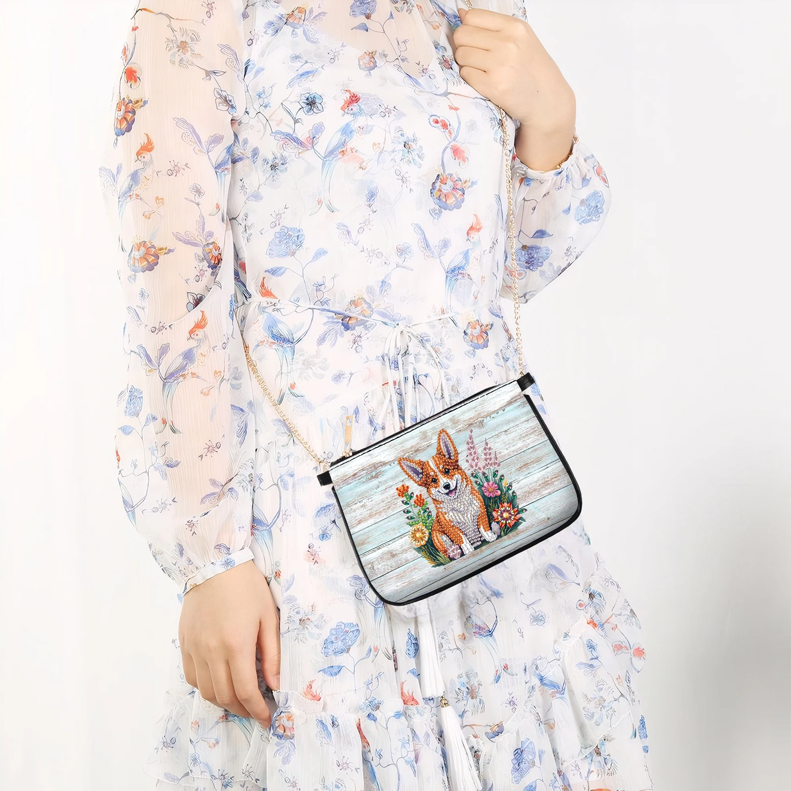 

Special Shape Turtle 5D DIY Diamond Art Handbag Rhinestone Stitch Shoulder Bag Handmade Arts Craft Makeup Bag for Christmas Gift